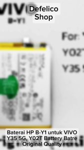 B-Y1 BATERAI HP VIVO Y35 5G Y02T ORIGINAL BATRE ORI B Y1 BATRAI OEM BY1