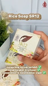SR12 Rice Soap 60gr - Sabun Wajah Berjerawat untuk Kulit Berminyak dan Sensitif