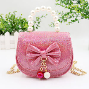 New Childrens Bags Girl Princess Style Portable Messenger Bag Fashionable Stylish Mini Chanel Style Cute Chain Bag