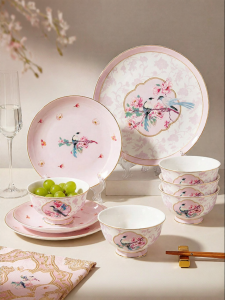 MODERN SWEETHOME | Chinese Style Wedding Moving Gift Dinnerware Set