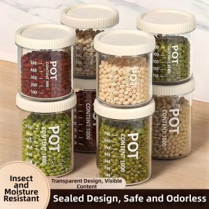 WEVOLA | Transparent Food Grade Storage Container for Snacks Tea Cereals