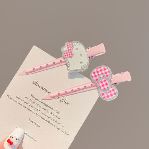 Cute Cartoon KT Cat Hair Clips for Girls Childrens Hair Accessories Baby Forehead Clips Side Hair Decorations for Little Girls