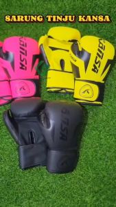 SARUNG TANGAN TINJU MUAYTHAI GLOVES KANSA DEWASA 8OZ 10OZ 12OZ