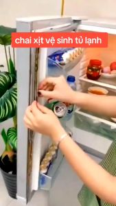 Chai Xịt Vệ Sinh Tủ Lạnh Lò Vi Sóng CALIDAD 500ml Vệ Sinh Khử Mùi Khử Khuẩn Hiệu Quả - Công Nghệ Nano Bạc Châu Âu