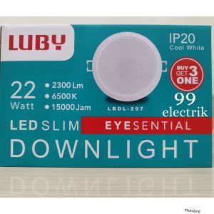 BOHLAM LED PANEL / DOWN LIGHT LUBY PUTIH PAKET 4 PCS