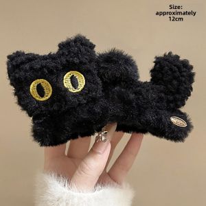 NING ZHOU | Cute Black Cat Hair Clip for Women