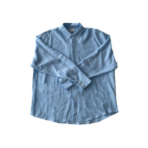 DAVID&ME | Vintage Solid Color Linen Cotton Long Sleeve Shirt