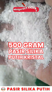 PASIR SILIKA PUTIH KRISTAL MEDIA DASAR AQUASCAPE SILICA PUTIH 500 GRAM