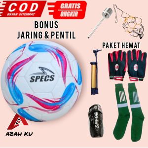 BOLA SEPAK BOLA KAKI MENGKILAP BONUS JARING PENTIL
