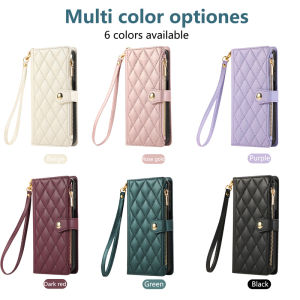 Case for VIV0 V60 V50 V40 Pro Lite V40E V30 V30E V29 V25 Pro V25E Lite 4G 5G Fashion Embossed Zipper Wallet Leather Floral Flip Phone Casing Bag with Wristlet Strap