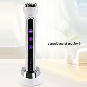 3in1 RF เครื่องทําความร้อน EMS Facial 360 °   ลูกกลิ้งนวดยกกระชับใบหน้าลูกกลิ้งนวดฟื้นฟูผิวกระชับผิวเครื่องมือความงาม
