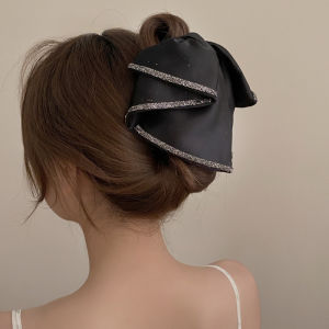 Simple Double Layer Rhinestone Hairpin Korean Fashion Elegant Hair Clip Hair Accessories for Women’s