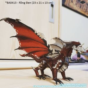 Mô Hình Rồng Thần Thoại Châu Âu (Kim loại lắp ghép 3D)