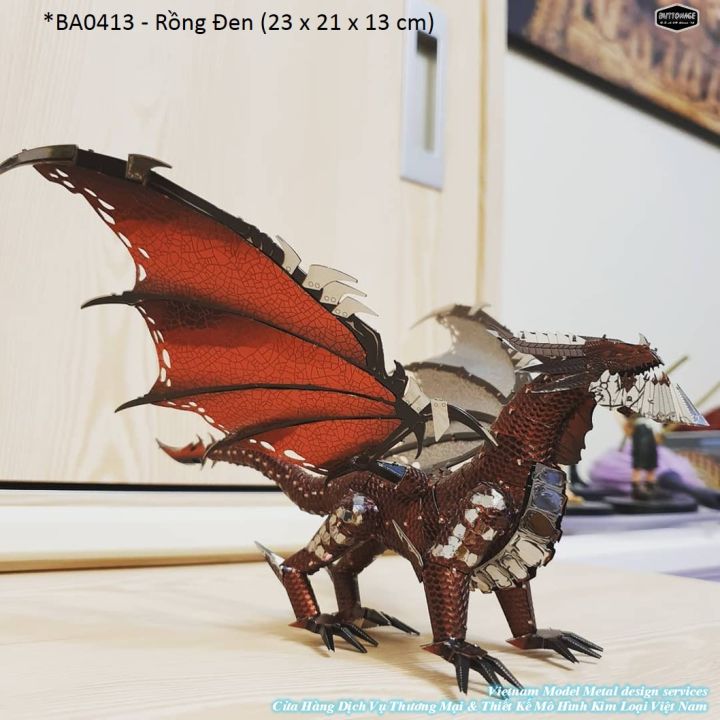 Mô Hình Rồng Thần Thoại Châu Âu (Kim loại lắp ghép 3D) | Lazada.vn
