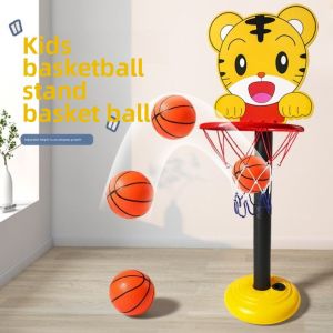 Basketball Projection Net Kids Basketball Stand Rim Adjustable Indoor and Outdoor Cartoon Vertical Basket Baby Ball Sports