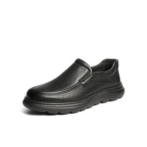 Belle | Soft Leather Slip-On Thick Sole Business Casual Mens Shoes