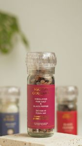 Maison Gourmet Himalayan Pink Salt Grinder Blended with Black Pepper 90 g