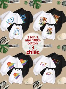 JIEBANXI | High-end Cotton T-Shirts Family Matching Clothes