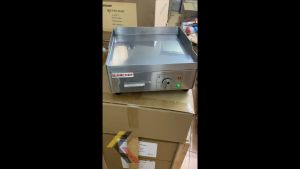 Bếp chiên phẳng điện mini EGN-360D công suất 2kW mặt chiên mạ crom chống đen