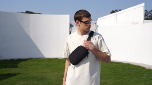 NEW ARRIVAL | BANGE 3097 Minimalist Sling Bag (23x6.5x13.5cm Approx 2L) 0.28kg | Anti-Theft Design Premium Water-repellent Polyester Fabric Quality Zipper | Compact Carry Big Capacity for Travel Work and Daily Use | Front-pocket efficiency | Perfect