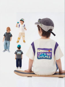 DUDUJIA | Áo T-Shirt Tay Ngắn Mát Mẻ Cho Trẻ Em