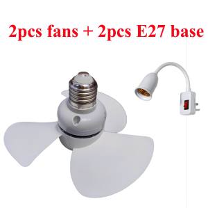 Small Socket E26 Screw-in Ceiling Fan with Light 6.3 Inch Mini Ceiling Fan with Remote Control Quiet and Large Air Volume for