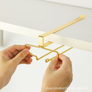 Wall-Mounted No-Drill Drainable Glass and Wine Glasses Rack