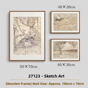 YASISHA | French Retro Artistic Wall Art for Entryway