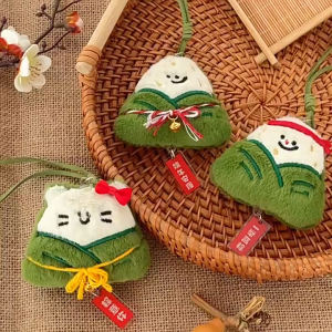 Gantungan Tas Zongzi Plush Lucu Festival Perahu Naga Gantungan Tas Serbaguna