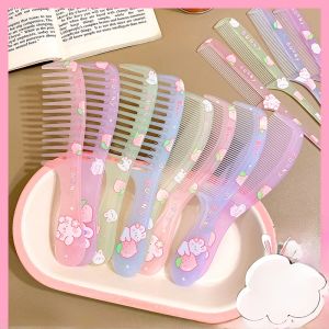 Fruit Cartoon Childrens Hair Comb Soft Toothcomb Sharp Tail Comb Stylish Hairdressing Tool for Little Girls Non-Damaging