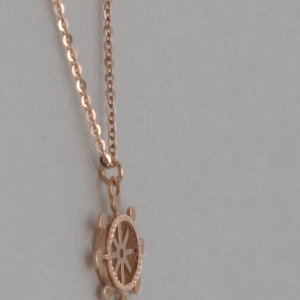 Chow Sang Sang 周生生 Minty Collection 18K Rose Gold Rudder Necklace 47cm 92786N FLASH SALE