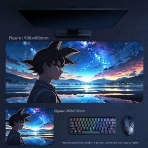 Bandai | Boys Gaming Leather Mouse Pad Cartoon Anime Dragon Ball Goku Series High-quality Non-slip Leather Mouse Pad Oversized Desk Pad