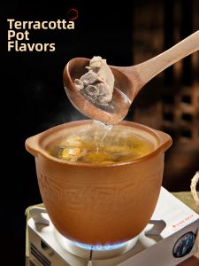 PINGDINGSHAQI | Flame-Resistant Unglazed Pot Stew Steamer