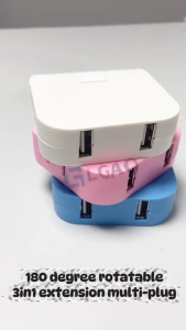 New Type Folding Extension Socket 3in1 Us Power Adapter 180 Degree Rotation Adjustable Converter Outlet Japan Plug With 2 Usb