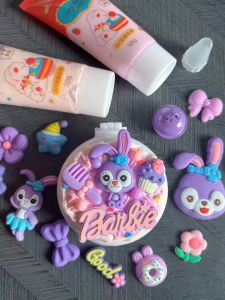 ครีมกาวแฮนด์เมด หวีพับแบบพกพา DIY หวีกระจกแต่งหน้า กาวครีม DIY หวีนวดครีม แพคเกจวัสดุทำมือ DIY เครื่องประดับเรซิน