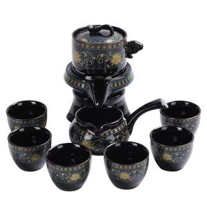 Bộ Ấm chén cối xay gió bộ ấm chén cối xay men ngọc cao cấp Huydecor