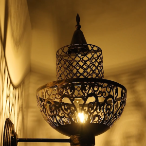 โคมไฟผนังหัวเตียงห้องนอนเอเชียตะวันออกเฉียงใต้สไตล์วินเทจ ระดับสูง บรรยากาศไทย สำหรับห้องนั่งเล่น ทางเดิน บันได