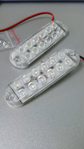 ไฟแฟลช กระพริบได้ สีขาว 12LED ไฟติดรถ ระบบไฟ 12v-80v (ราคาต่อชิ้น)