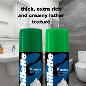 GILLETTE FOAMY (LEMON LIME AND MENTHOL) 175G/50G