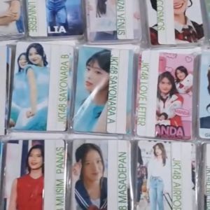 paket 25 pcs photocard jkt 48 al tema dua sisi laminasi glossy