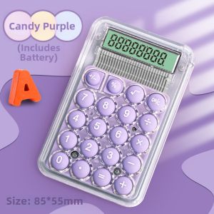ZEEGO | Mini Student Calculator Transparent Portable
