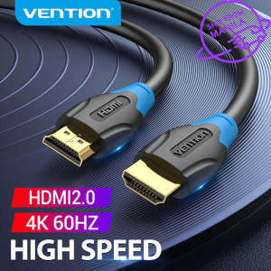 Vention HDMI Cable 4K HD TV Cable High Speed HDMI 2.0 3D Effect Laptop Computer Switch Connect to Smart TV LCD Projector Monitor host Set top box Switch Long HDMI to HDMI Cable Laptop to TV Monitor 1M 1.5M 2M 5M 10M 15M 20M - Lazada
