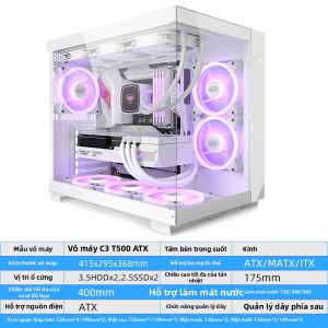 PCCooler | Vỏ Máy Tính Để Bàn Chơi Game Làm Mát Nước
