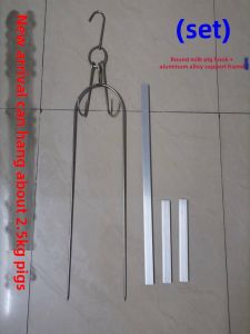 U-Shaped Pork Hook Pig Roaster Barbecue Skewer Tool Wood Burning Pig Hook Barbecue Rack Pork Roasting Tool Kitchen Utensils