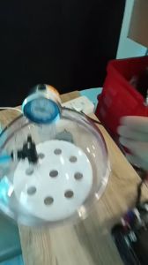 (Có đồng hồ đo) Bình hút ẩm chân không  bằng nhựa PC cao cấp có vòi kèm đồng hồ áp suất