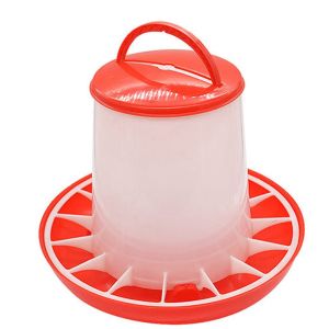 Poultry Feed Feeder Universal Automatic Poultry Feeder Cartridge Multi-Slot Plastic Feeding Bucket 1.5/3/6/9kg