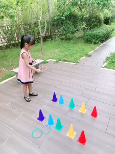 ( BISA COD ) Mainan Anak Cone Ring Throw /  Lempar Cincin Kerucut
