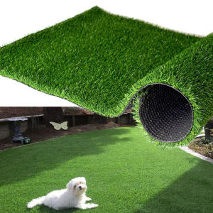 Artificial Grass Turf RugFake Grass Faux Thick Outdoor Rug Synthetic Mat Astroturf for Dogs Garden Lawn Landscape Balcony