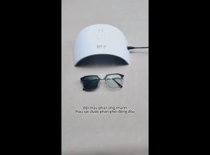 CHARMRAY Korean Style Anti Radiation Photochromic Eyeglass Anti Blue Light Metal Eyeglasses For Men