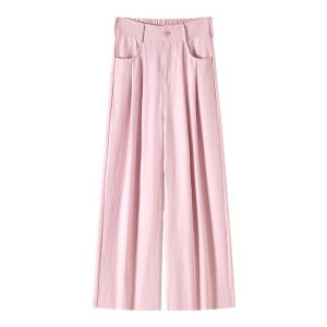 miiow | High Waist Loose Straight Leg Suit Pants Womens Drapey Casual Wide Leg Trousers New 2025 Slimming MiiOW Cat Person Pants
